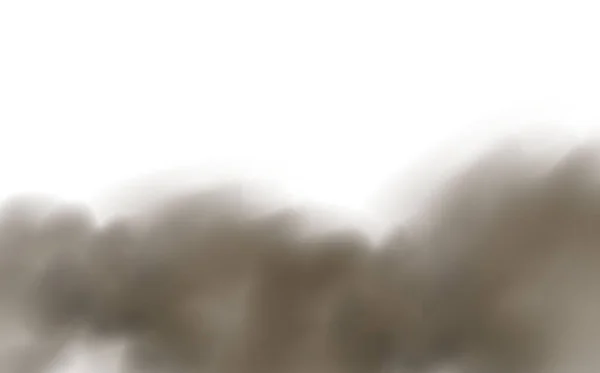 Vector Realista Aislado Sobre Fondo Transparente Nube Polvo Con Partículas — Archivo Imágenes Vectoriales