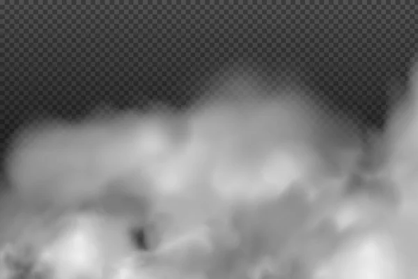 Chmurne Niebo Lub Smog Nad Miasta Wektor Ilustracji Biały Wektor — Wektor stockowy