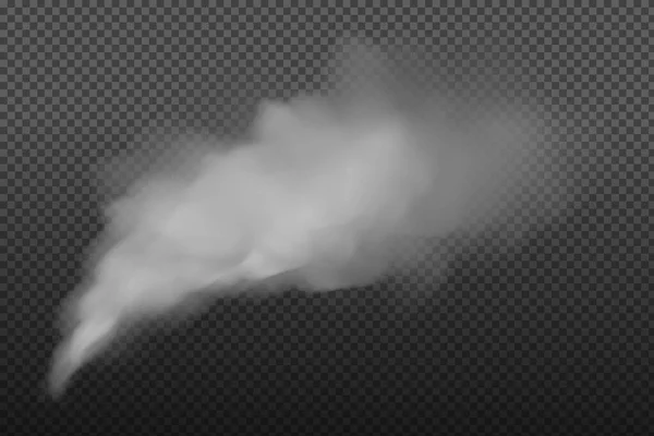 Bewolkte Lucht Smog Stad Vector Illustratie Witte Vector Bewolking Mist — Stockvector