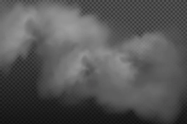 Ciel Nuageux Smog Dessus Ville Illustration Vectorielle Nuageux Vectoriel Blanc — Image vectorielle