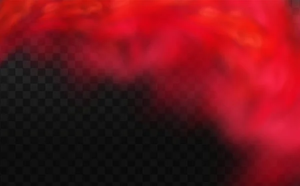 Σύννεφα Ουρανό Νέφος Πάνω Από Την Πόλη Κόκκινο Vector Θολερότητα — Διανυσματικό Αρχείο