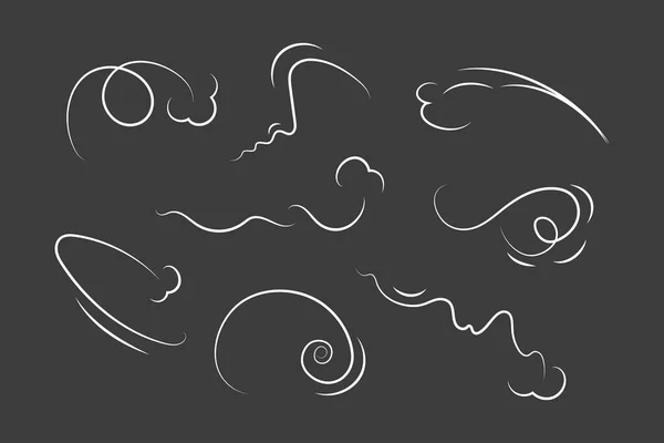 Хвиля Тече Ілюстрація Намальованим Вручну Каракулем Мультиплікаційним Стилем — стоковий вектор