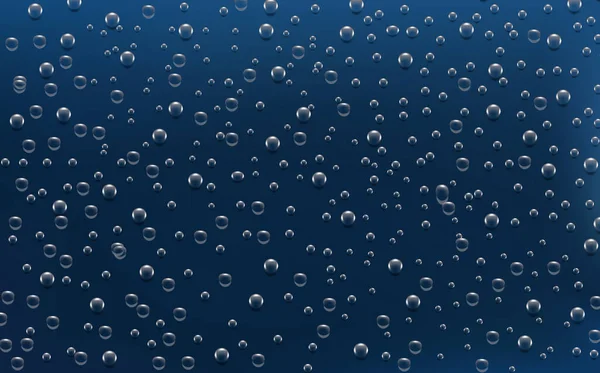 Textura Condensación Húmeda Realista Efecto Salpicadura Agua Dulce Superficie Gotas — Vector de stock