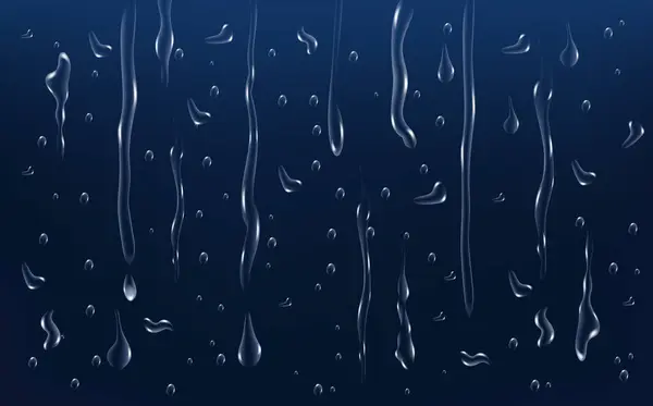 Реалистичная Текстура Мокрой Конденсации Эффект Брызг Пресной Воды Поверхность — стоковый вектор