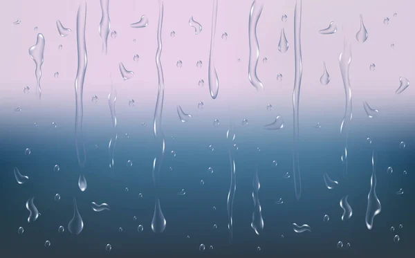 Texture Réaliste Condensation Humide Effet Éclaboussure Eau Douce Sur Surface — Image vectorielle
