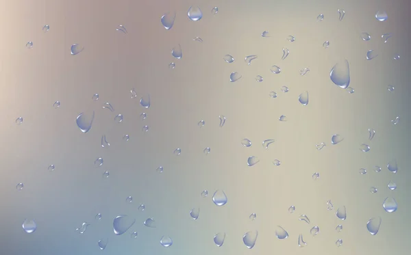 Realistic Wet Condensation Texture Fresh Water Splash Effect Surface Rain — Stock Vector