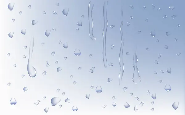 Реалистичная Текстура Влажной Конденсации Эффект Брызг Пресной Воды Поверхность Прозрачные — стоковый вектор