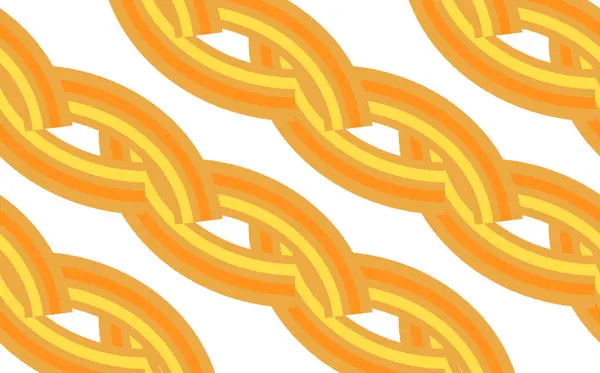 파스타 추상적인 마카로니 노란색 포스터 손으로 아시아 원활한 노란색과 오렌지 — 스톡 벡터