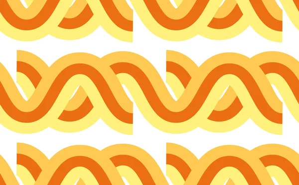 Macarrão Abstrato Fundo Concept Macaroni Amarelo Poster Hand Desenhado Asiático — Vetor de Stock