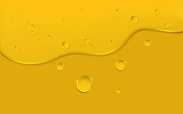 Falling Gasoline Yellow Droplet Liquid Golden Drops Water Honey Oil — Stock Photo, Image