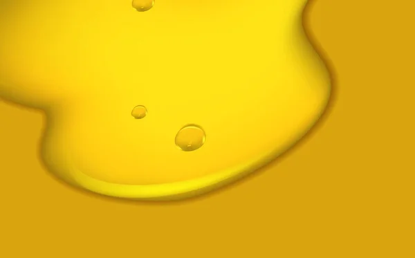 有机血清或Argan气泡 液态水 蜂蜜或油的金滴 胶原蛋白化妆品精华 汽油黄色水滴坠落 — 图库矢量图片