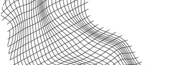 Karalama stilinde dalgalı arka plan. Siyah balıkçılık ya da futbol ağı görüntüsü..