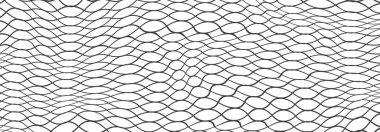 Karalama stilinde dalgalı arka plan. Siyah balıkçılık ya da futbol ağı görüntüsü..