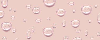 Yuvarlak temiz esans losyonu ya da cilt bakımı için reçel. Yağlı arka plan. Sıvı mavi ıslak jöle ya da kolajen damlaları..