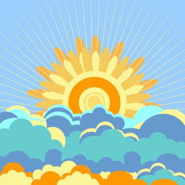 Boho ve hippi tasarımı, canlı retro elementler ve tuhaf manzaralar. Bulutlar, deniz, güneş ışınları ve psikedelik dalgalar. Çizgi film tarzı 90 'ların modası geçmiş posterlerinden oluşan bir vektör koleksiyonu..