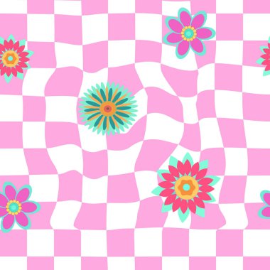 İçinde çiçekler, mantarlar, bardaklar ve retro elementlerin olduğu karikatür tarzı baskılar. Özgür ruhlu, eğlenceli arka planlar. 70 'lerden kalma, psikedelik kıvrımlı, havalı hippi esintileri olan kusursuz bohem modeller..