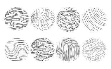 Ağaç kesimi deseni. Vektör topoğrafik harita kavramı. Bir ağacın soyut büyüme halkalarının arka planı..