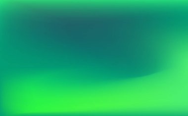 Vektör soyut parlak yeşil gradyan mesh.Neon bulanık dalga. Yeşil, nane mavisi renkte Gradyan tasarımı.