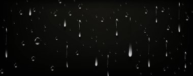 Temiz su yüzeye sıçrama etkisi yapar. Sıvı yayılan damlacık şekilleri. Bardaklardan aşağı saydam damlalar akar..