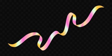 Dinamik spektrum ribonu. Soyut holografik dalga. Yanardöner sıvı akışı..