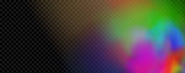 Renkli duman bulutlarından oluşan bir patlamanın arka planı. Mavi ve sarı parçacıklı çok renkli sis. Renk tozu patlamaları..