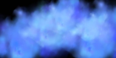 Gri mavi bulutlu siyah arkaplan duman veya sis etkisi yaratıyor. Bahar sihri atmosferi şafakta ya da yaz gecesinde, kara ya da su yüzeyinde sis.