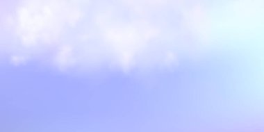 Kabarık bulutlu gökyüzü. Panoramik soyut pembe gökyüzü arkaplanı. Gradyan fantezi cenneti.