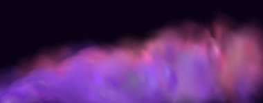 Sihirli sigara buharı. Atmosferik neon bulutlar. Sihirli tütün kokusu..