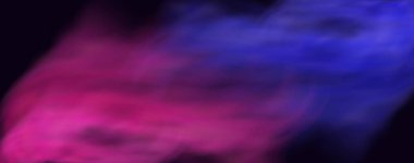 Pembe okült sis. Sihirli sigara buharı. Atmosferik mor bulutlar..