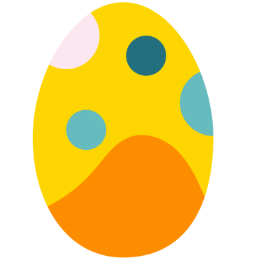 Vector Paskalya boyalı tavşan. Bahar ikonları. Farklı pozlarda Paskalya tavşanları.