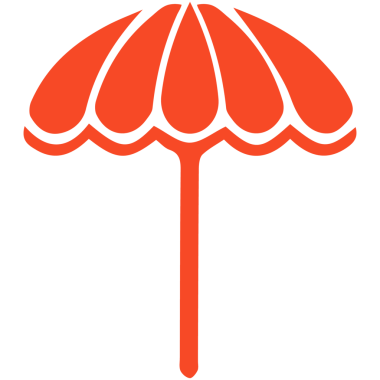 Sevimli yaz tatili plaj elementlerini ayarla.