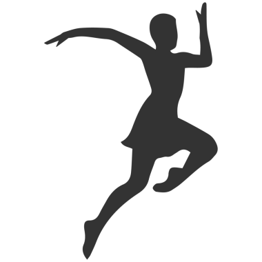 Country müzik festivalinde dans eden güzel bir kızın silueti..