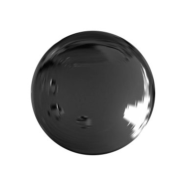 Geometrik soyut şekil. Gerçekçi parlak cam top. Soyut 3 boyutlu ışık kabarcığı..