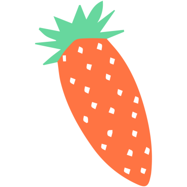 Düz dizaynlı, sevimli, egzotik yaz meyveleri. Sağlıklı, tatlı yiyecekler.. 