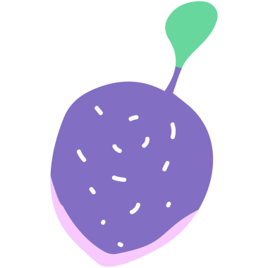 Düz dizaynlı, sevimli, egzotik yaz meyveleri. Sağlıklı, tatlı yiyecekler.. 