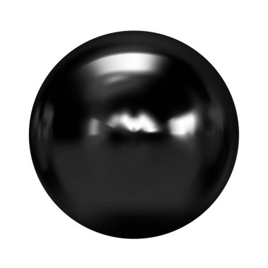 Geometrik soyut şekil. Gerçekçi parlak cam top. Soyut 3 boyutlu ışık kabarcığı..