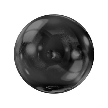 Geometrik soyut şekil. Gerçekçi parlak cam top. Soyut 3 boyutlu ışık kabarcığı..