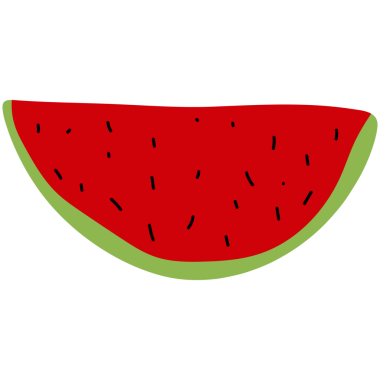 Düz dizaynlı, sevimli, egzotik yaz meyveleri. Sağlıklı, tatlı yiyecekler.. 