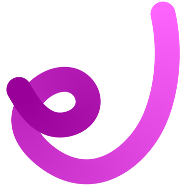 Yumuşak dalgalı çizgileri, parlak renkleri ve değişimleri olan soyut şekiller.