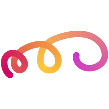 Yumuşak dalgalı çizgileri, parlak renkleri ve değişimleri olan soyut şekiller.