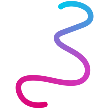 Yumuşak dalgalı çizgileri, parlak renkleri ve değişimleri olan soyut şekiller.