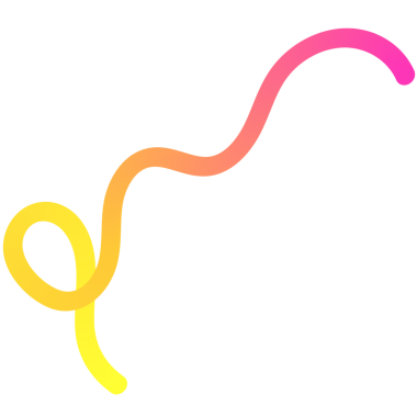 Yumuşak dalgalı çizgileri, parlak renkleri ve değişimleri olan soyut şekiller.