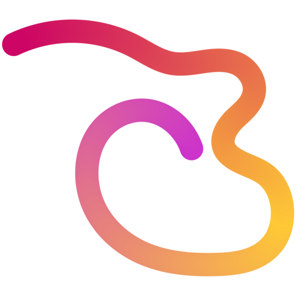 Yumuşak dalgalı çizgileri, parlak renkleri ve değişimleri olan soyut şekiller.