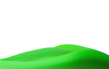 Yeşil tepeler, dağlar ve desenli çimen tarlası ile üç boyutlu manzara neşeli bir çevre dostu park manzarası yaratır..