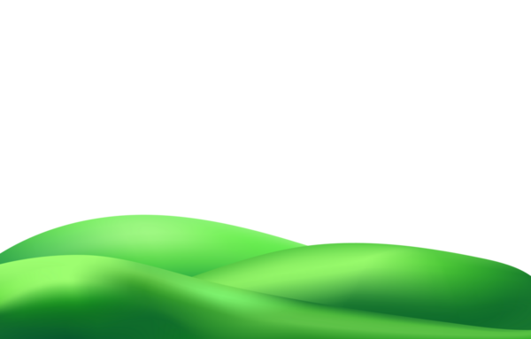 Yeşil tepeler, dağlar ve desenli çimen tarlası ile üç boyutlu manzara neşeli bir çevre dostu park manzarası yaratır..