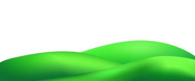 Dağlar ve desenli bir çim tarlası yeşil tepeli eğlenceli bir çevre dostu park manzarası yaratır..