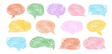 Boş metin şekilleri. Sıvı soyut konuşma baloncukları. El çizimi organik çerçeveler.