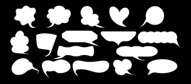 Boş metin şekilleri. Sıvı soyut konuşma baloncukları. El çizimi organik çerçeveler.