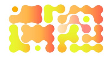 Soyut şablonlar, çıkartmalar, rozetler, posterler ve web projeleri için bağlı meta daireler. Şekil değiştiren nokta kümesi