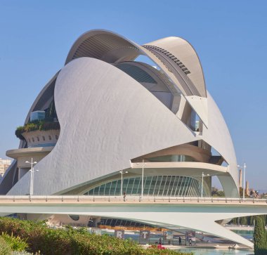 Valencia, İspanya. Cuidad de las Artes y las Ciencias (akvaryumlu bilim kompleksi)